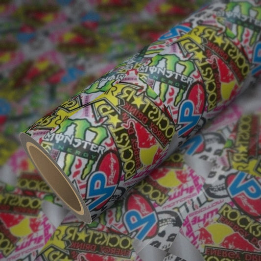 Rolka folii Hellaflush RockStar na arkuszu tej samej folii